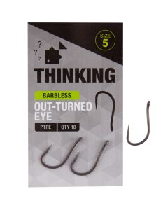 Thinking Anglers Out-Turned Eye Barbless Hooks
