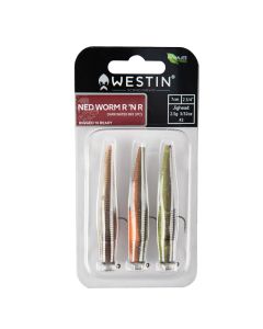 Westin Ned Worm R 'N R Lures - Dark Water Mix