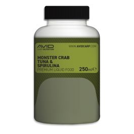 Avid Carp Premium Liquid Food 250ml - Monster Crab Tuna & Spirulina
