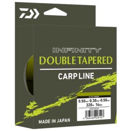 Daiwa Infinity Double Tapered Mono Carp Line Olive Green 320m