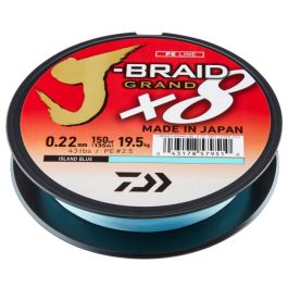 Daiwa J-Braid Grand X8 Braided Line Blue 135m