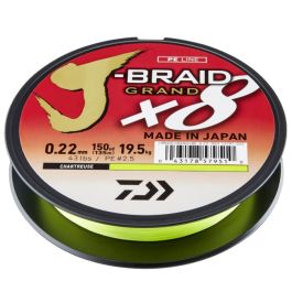 Daiwa J-Braid Grand X8 Braided Line Chartreuse 2700m