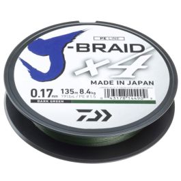 Daiwa J-Braid X4 Braided Line Dark Green 135m