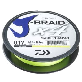 Daiwa J-Braid X4 Braided Line Yellow 135m