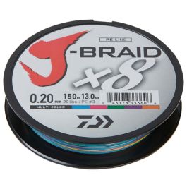 Daiwa J-Braid X8 Braided Line Multi Colour 300m