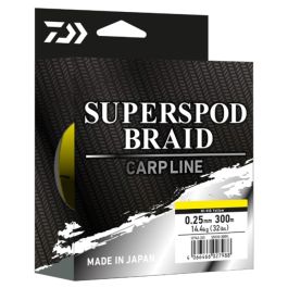 Daiwa Superspod Braid Hi-Vis Yellow 300m