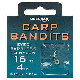 Drennan Carp Bandits Hooks to Nylon