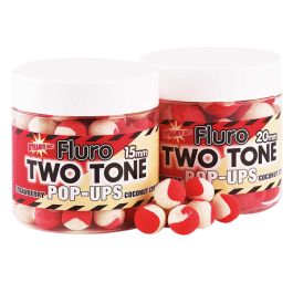 Dynamite Baits Two Tone Strawberry & Coconut Cream Fluro Fishing Pop Ups