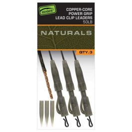 Fox Edges Naturals Copper Core Power Grip Lead Clip Leaders