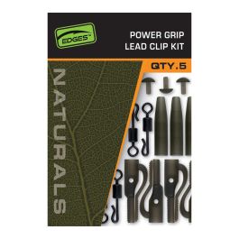 Fox Edges Naturals Power Grip Lead Clip Kit