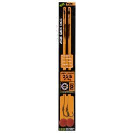 Fox Edges Wide Gape Rigs - Camotex Semi Stiff