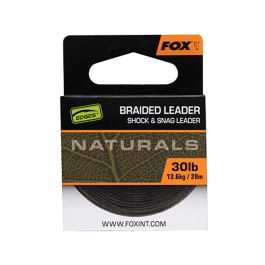 Fox Edges Naturals Braided Leader 20m
