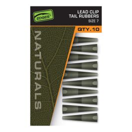 Fox Edges Naturals Lead Clip Tail Rubbers - Size 7
