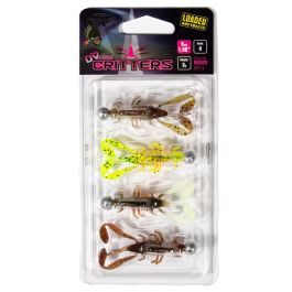 Fox Rage Ultra UV Micro Critter Mixed Colour Loaded Lure Pack 5cm 3g