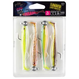 Fox Rage Ultra UV Slick Shad Loaded Lure Pack Mixed Colour 9cm 2/0 7g