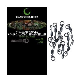 Gardner Covert Kwik Lok Flexi-Ring Swivels Size 8