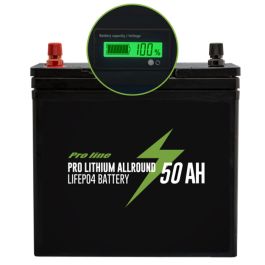 Proline Pro Lithium Allround LiFe PO4 Battery 50 Amp (Incl. Charger)