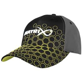 Matrix Hex Print Black Baseball Cap
