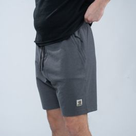 Nash Make It Happen Badge Shorts - Grey Marl