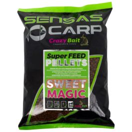 Sensas Crazy Bait Super Feed Pellets Black Halibut