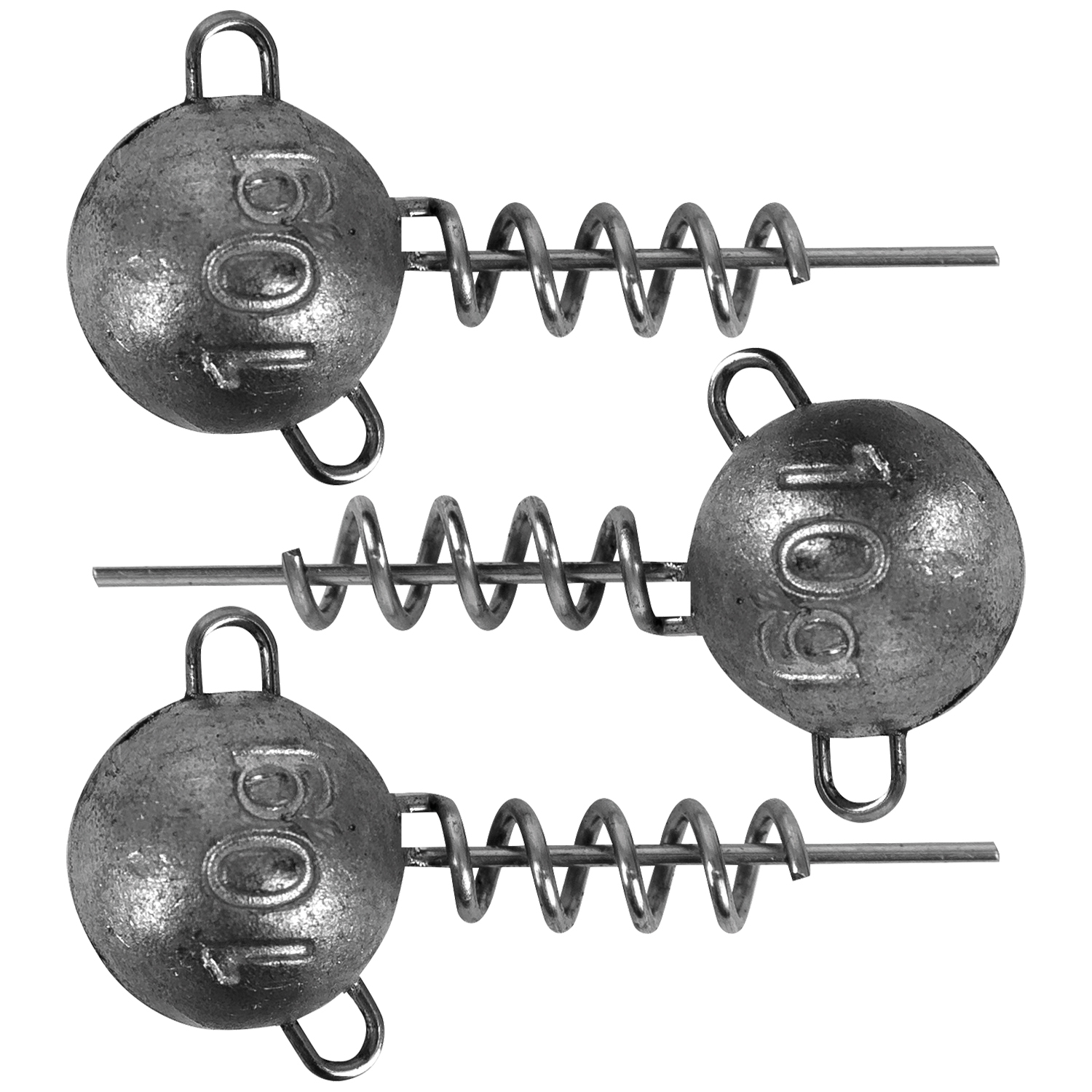 Fox Rage Corkscrew Round Jig Heads x3