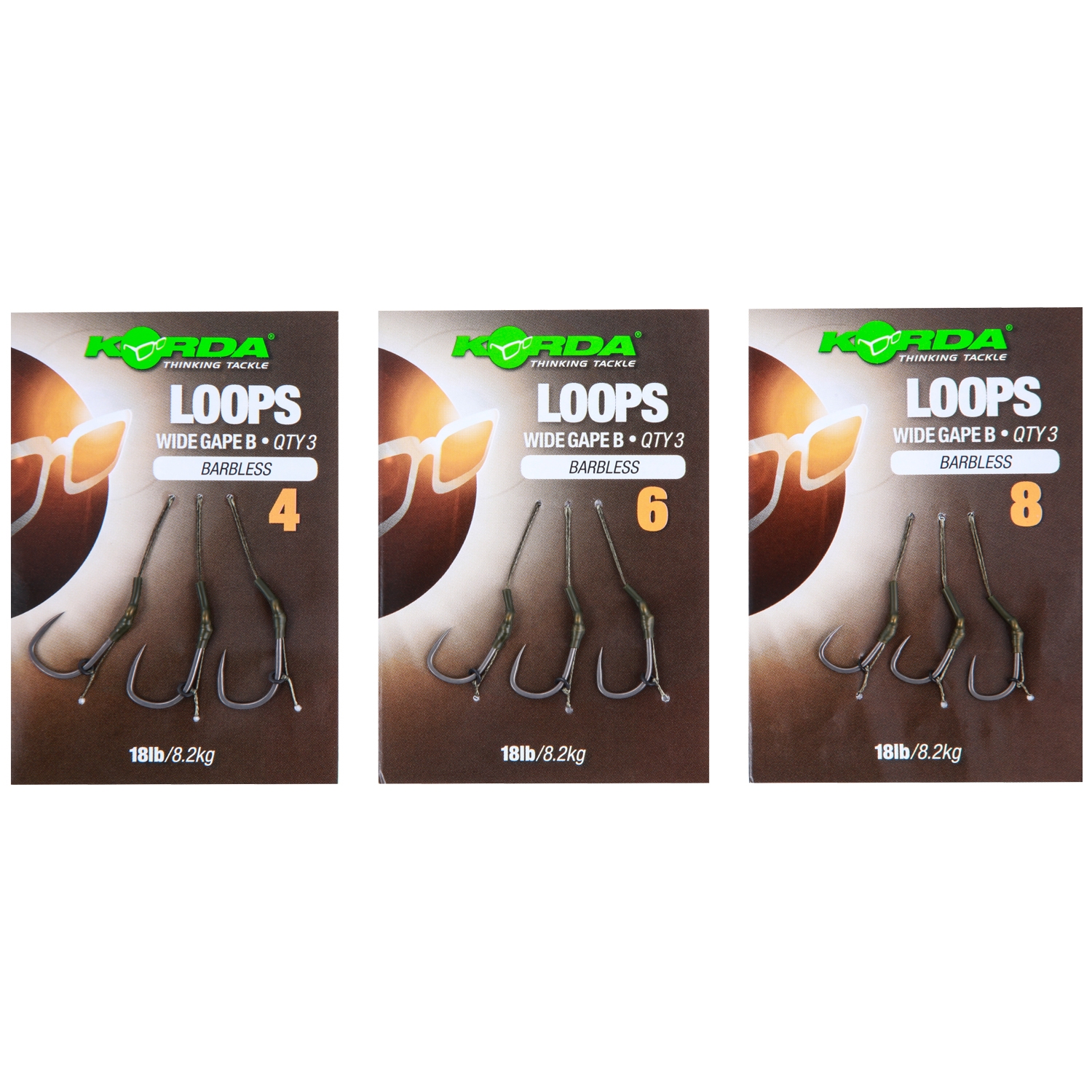 Korda Loop DF Wide Gape Rigs