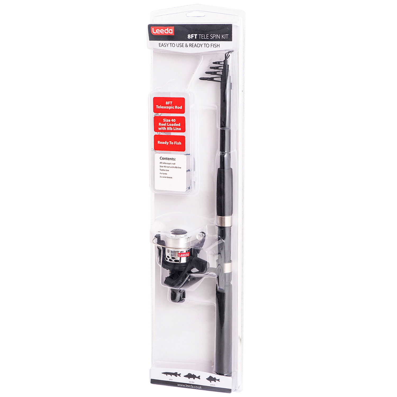 Leeda 8ft Tele Spin Kit